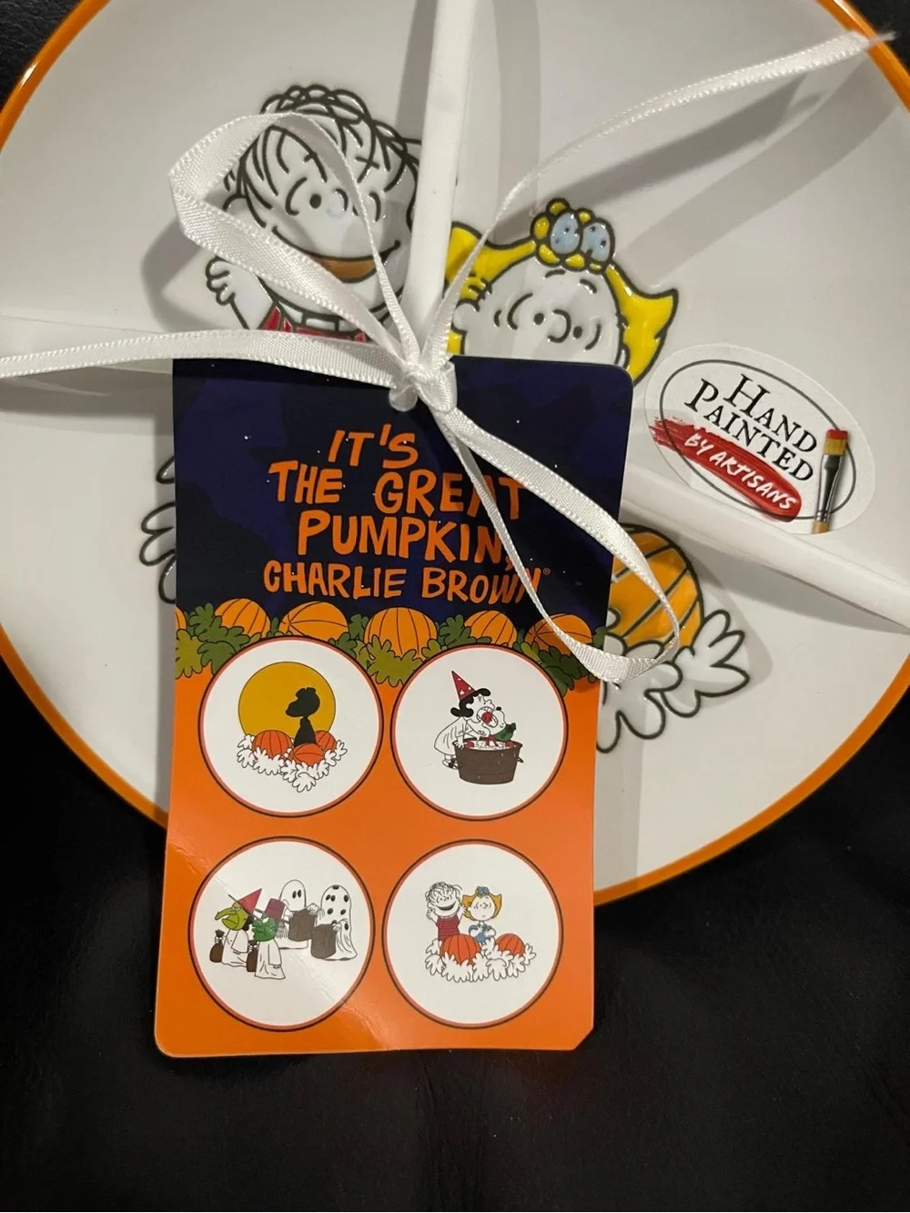 Halloween Peanuts Snoopy Appetizer Plates, set of 4 - Snoopy The Great Pumpkin
